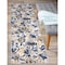 World Rug Gallery Vintage Modern Floral Gray/Yellow/Ivory Runner Rug 2'x7' Runner 2075CREAM2X7 - alternate 1
